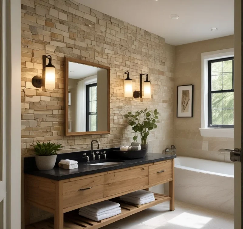 Add Stone Accents for Luxury Appeal